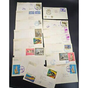 Vintage Panama Canal Zone Stamped Envelopes Unique Postmarks LI3027